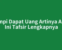 Mimpi Dapat Uang Artinya Apa? Ini Tafsir Lengkapnya