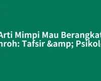 Arti Mimpi Mau Berangkat Umroh: Tafsir & Psikologi